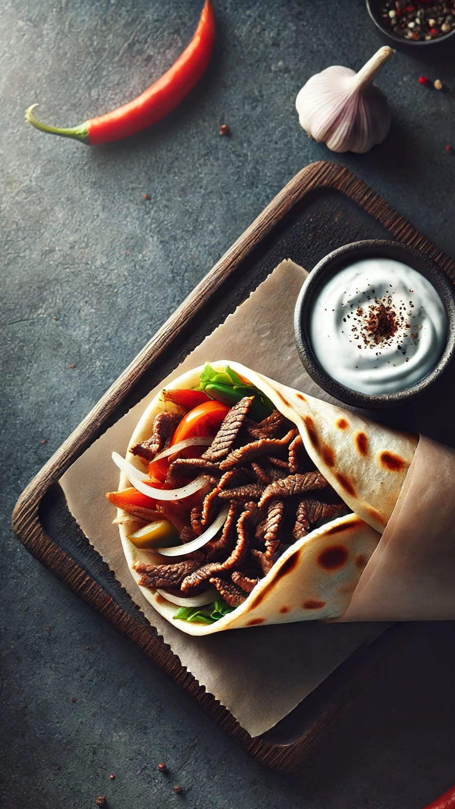 Dürüm de Cordero Picante