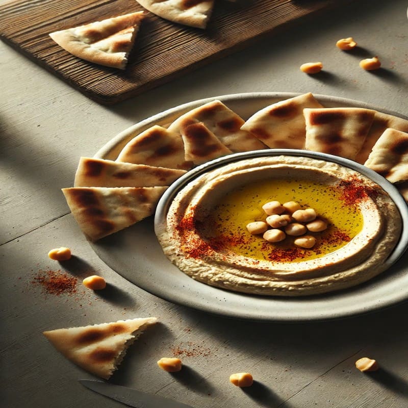 Hummus mit Pita-Brot