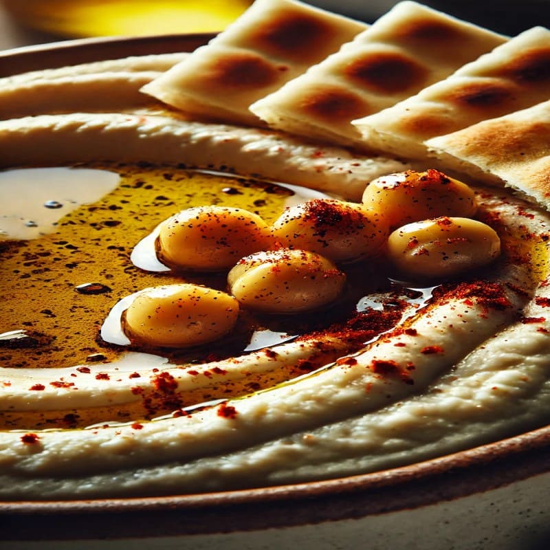 Hummus mit Pita-Brot